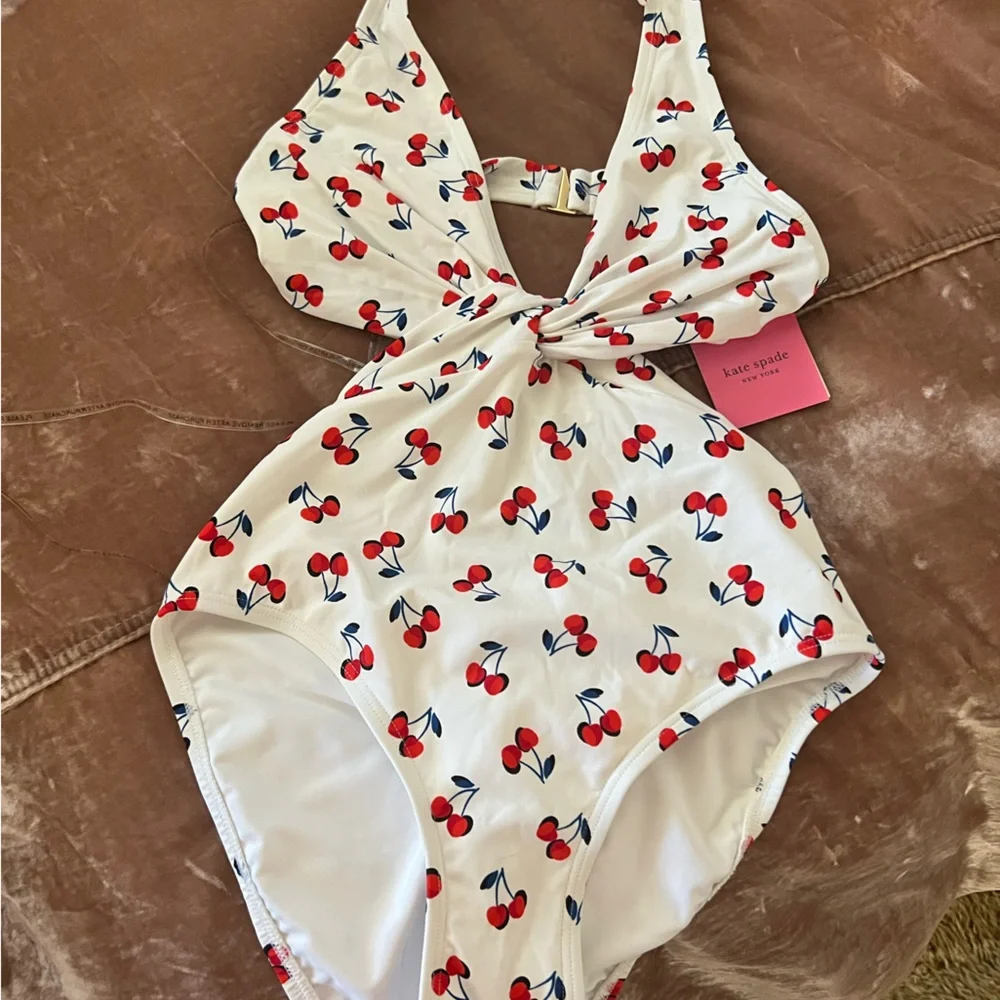 Kate Spade Cherry one piece bathing suit - Picture 1 of 6
